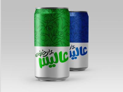  لایه باز موکاپ قوطی نوشیدنی