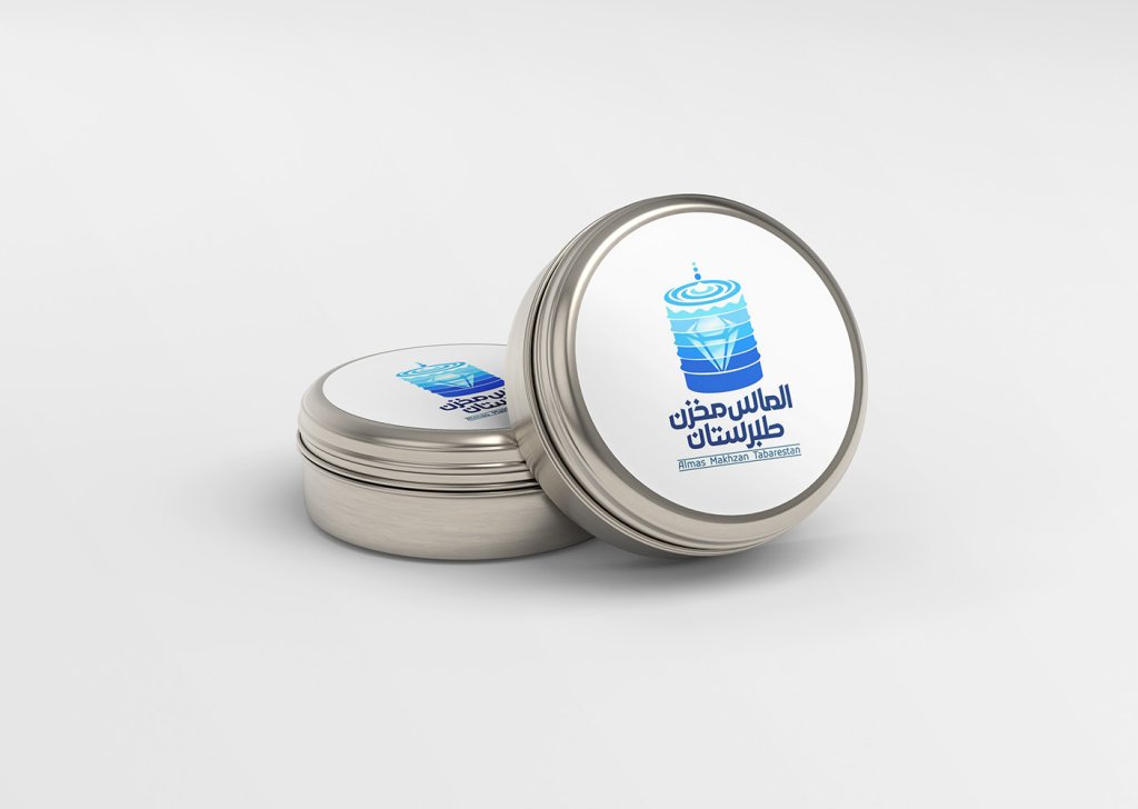  لایه باز موکاپ قوطی فلزی