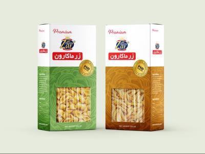  لایه باز موکاپ بسته بندی ماکارونی