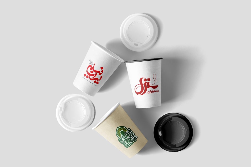  لایه باز موکاپ ماگ و لیوان