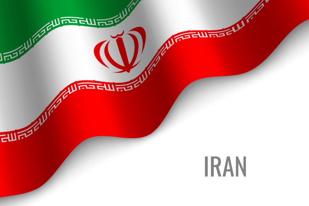 وکتور احتزاز پرچم ایران 
