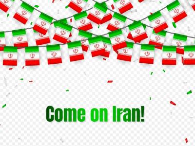  وکتور گلدسته پرچم ایران بدون پس زمینه 
