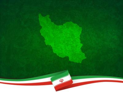 وکتور پس زمینه پرچم ایران با نقشه مرکزی 