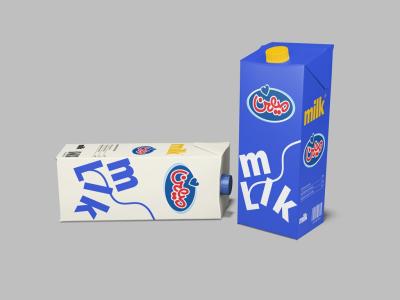  طرح لایه باز موکاپ پاکت شیر و آبمیوه