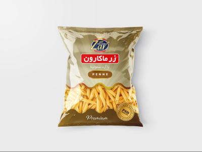  لایه باز موکاپ بسته بندی ماکارونی