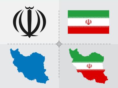 نقشه ایران نشان ملی پرچم 