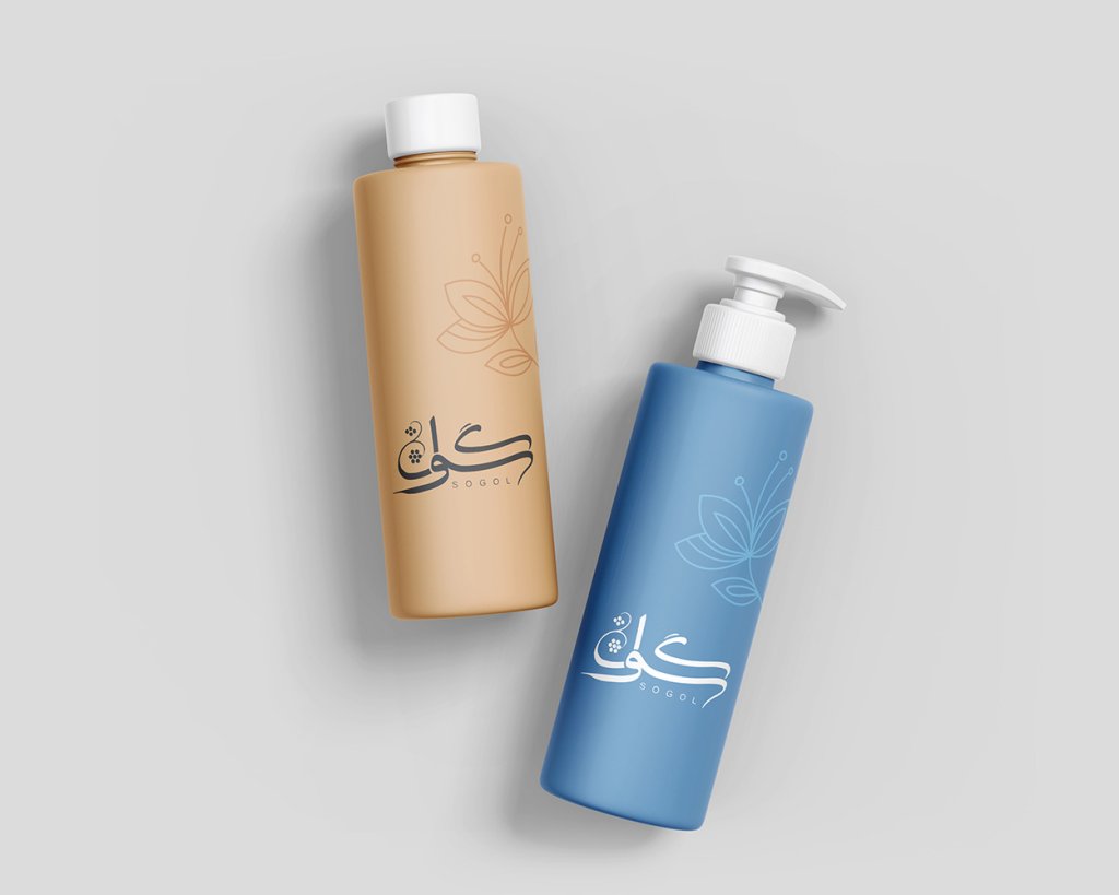  لایه باز موکاپ لوازم آرایشی بهداشتی