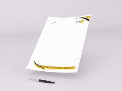 طرح لایه باز سربرگ شرکتی با قابلیت ویرایش