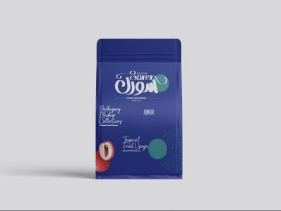  لایه باز موکاپ بسته بندی مواد غذایی