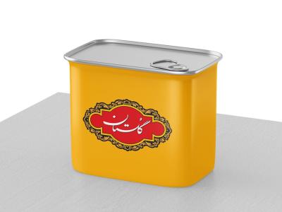  لایه باز موکاپ قوطی فلزی