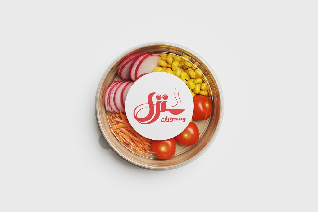  لایه باز موکاپ بسته بندی مواد غذایی