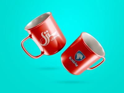  لایه باز موکاپ ماگ و لیوان