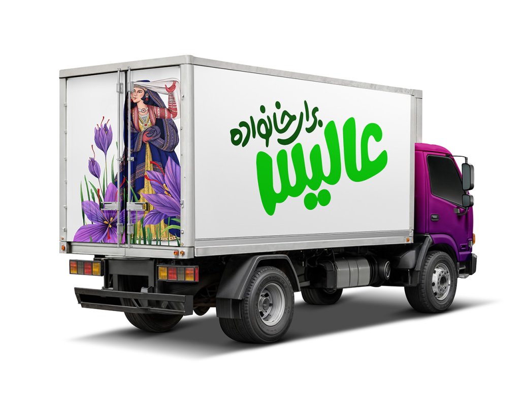 طرح لایه باز موکاپ کامیون