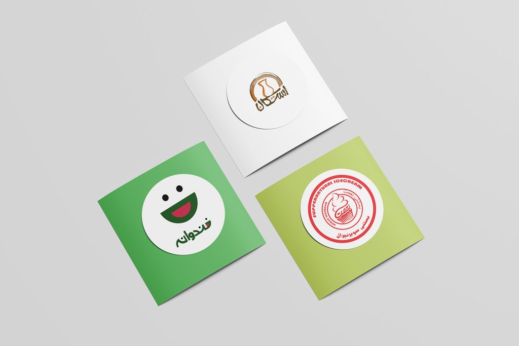  طرح لایه باز موکاپ برچسب