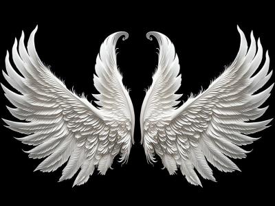 طرح لایه باز و قابل ویرایش بال فرشته 