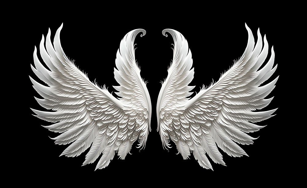 طرح لایه باز و قابل ویرایش بال فرشته 