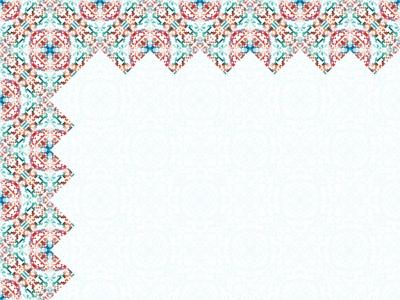 وکتور پس‌زمینه روشن با حاشیه اسلیمی 