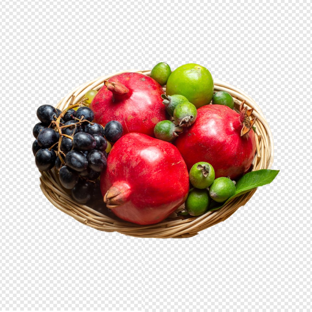 فایل لایه باز سبد میوه های تازه 
