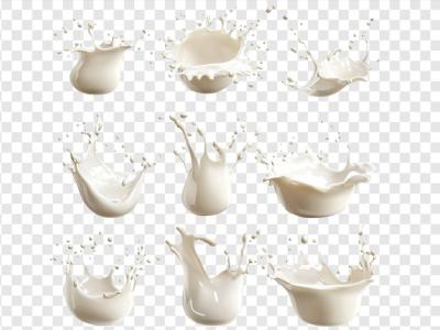 فایل لایه باز طرح شیرهای پاشیده شده 