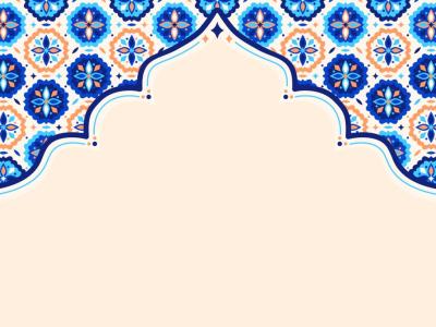 وکتور پس زمینه  اسلیمی عربی  