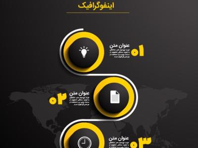 اینفوگرافی 5 بخشی لایه باز خط زمانی | فایل ایلاستریتور قابل ویرایش