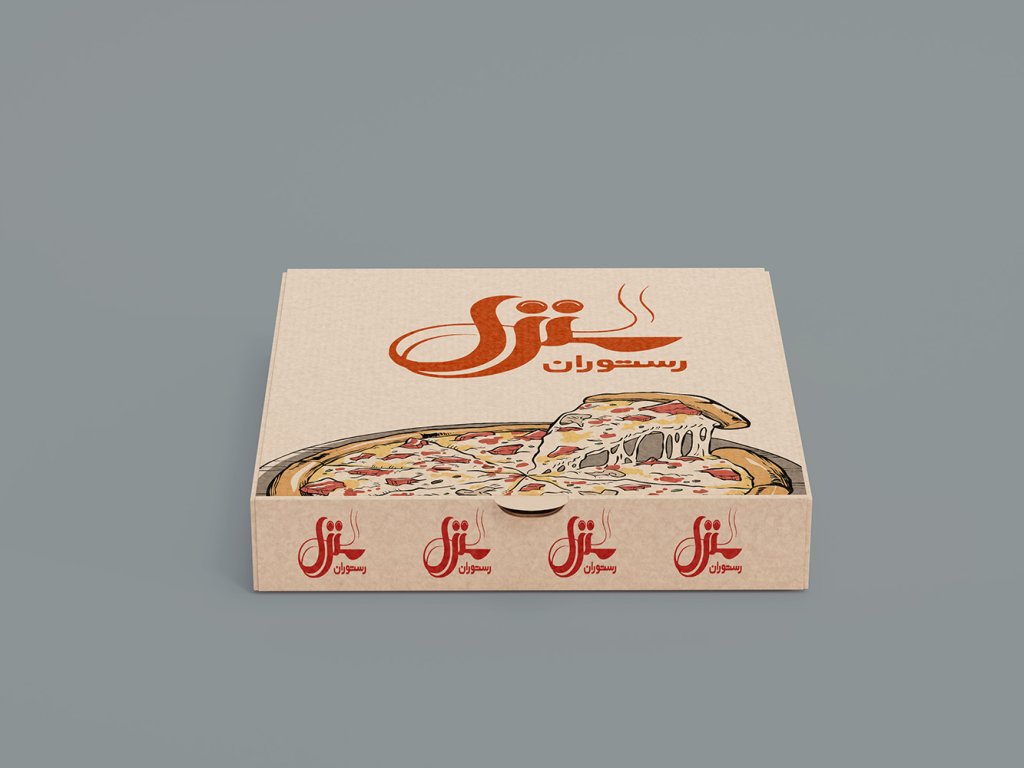  طرح لایه باز موکاپ جعبه پیتزا