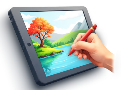 موکاپ لایه باز فتوشاپ از دست و قلم وتبلت