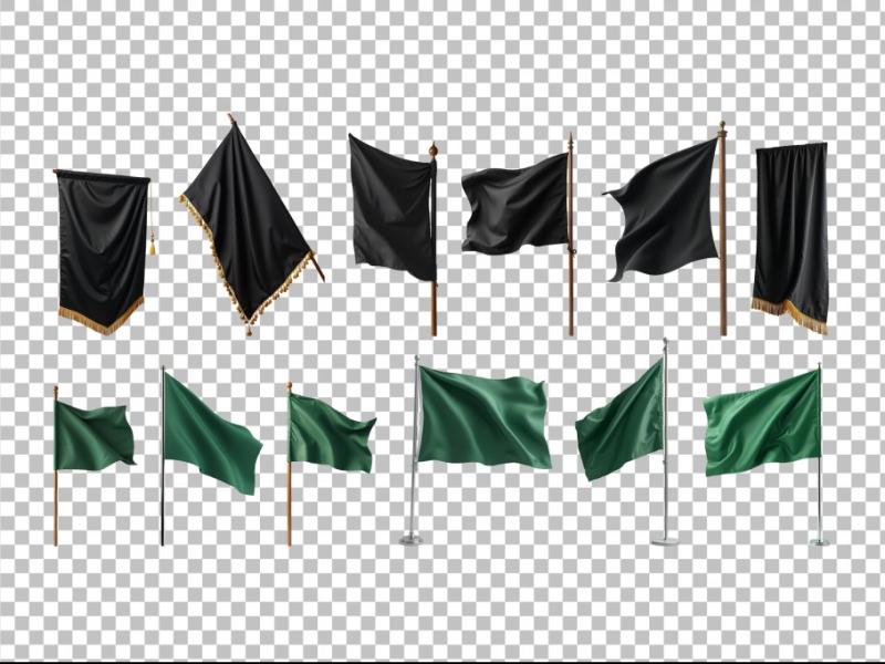 وکتور-پرچم-/-png-کتیبه-/-پرچم-مذهبی