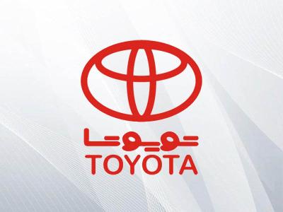 لوگو خودرو تویوتا رنگ قرمز 