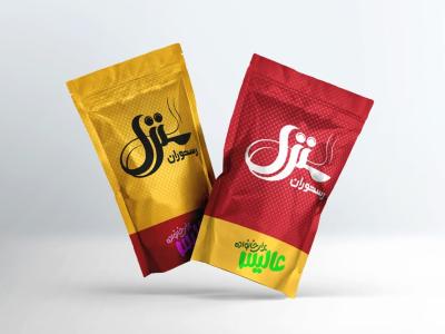  لایه باز موکاپ بسته بندی مواد غذایی