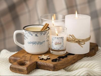  طرح لایه باز موکاپ شمع