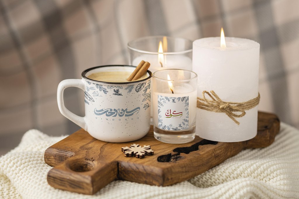  طرح لایه باز موکاپ شمع