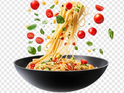 فایل لایه باز اسپاگتی پخش شده در هوا 