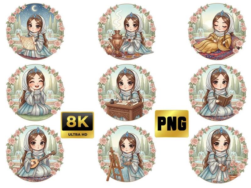 مجموعه-باکیفیت-از-کاراکتر-دختر-ایرانی