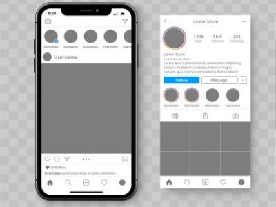 موکاپ اینستاگرام 