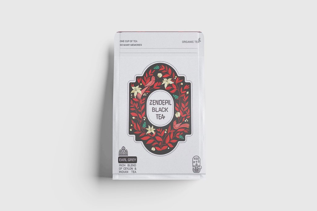 لایه باز موکاپ بسته بندی مواد غذایی