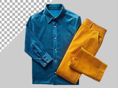 فایل لایه باز تصویر پیراهن و شلوار مردانه