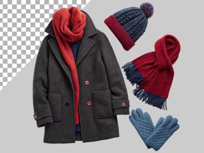 فایل لایه باز تصویر لباس گرم زمستانه 