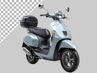 فایل لایه باز موتور وسپا رنگ طوسی 