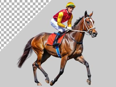 فایل لایه باز تصویر سوارکار ماهر 