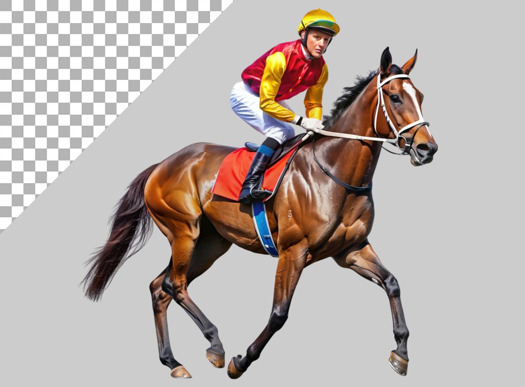 فایل لایه باز تصویر سوارکار ماهر 