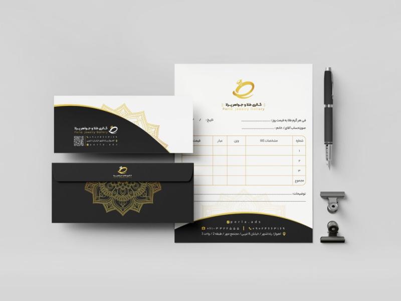 طرح-فاکتور-و-پاکت-طلافروشی