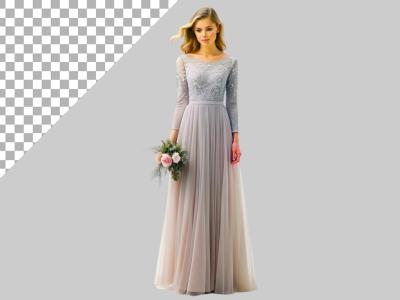 فایل لایه باز پیراهن آستین بلند توری 