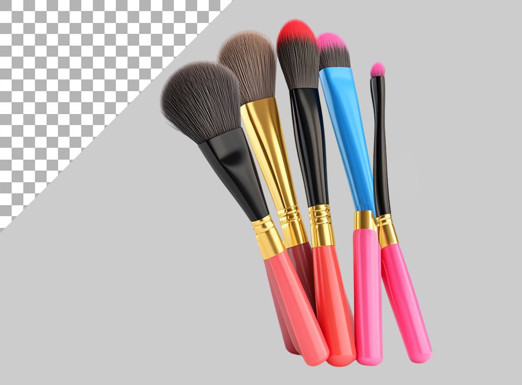 فایل لایه باز تصویر براش های آرایشی 