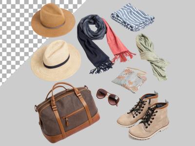 فایل لایه باز ملزومات سفر تابستانی 