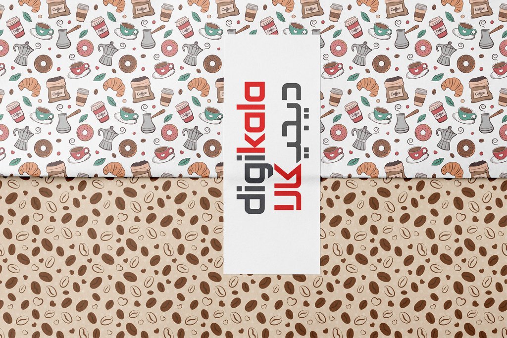 طرح لایه باز موکاپ کاغذ کادو