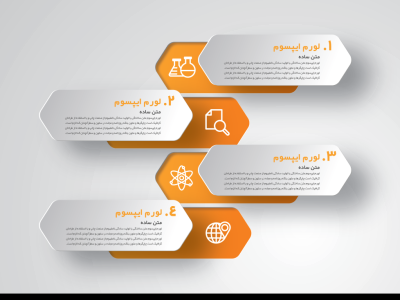 طرح لایه باز اینفوگرافیک آموزشی حرفه ای 
