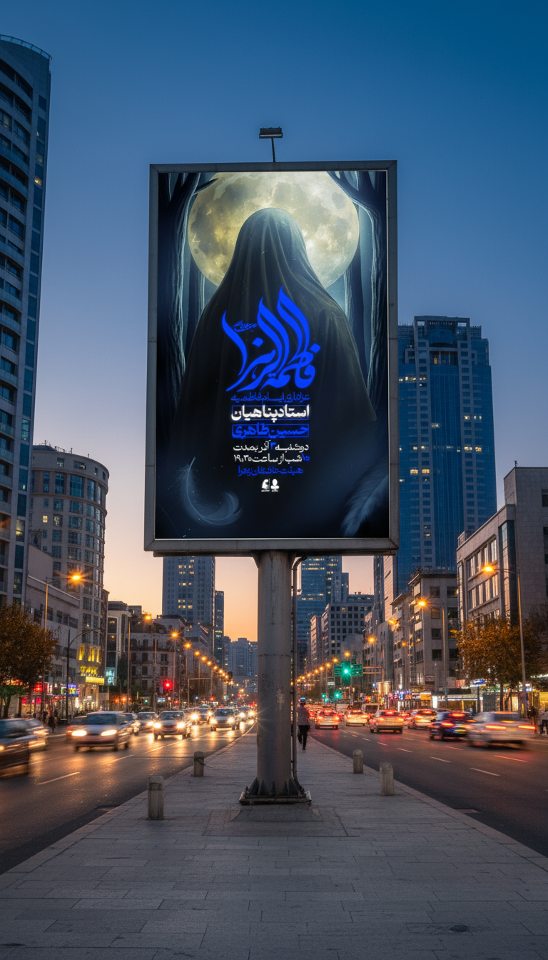 طرح لایه باز اطلاعیه شهادت حضرت زهرا سلام الله علیها