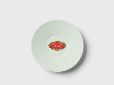  لایه باز موکاپ بشقاب چینی