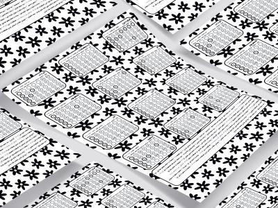 تقویم دیواری سیاه سفید 1405 کد 8447